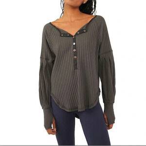 Free People Movement Bella Layer Top grey small